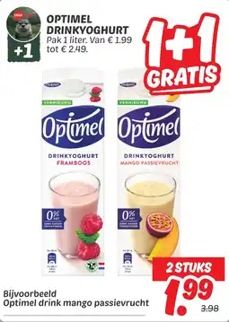 Dekamarkt Optimel drinkyoghurt aanbieding