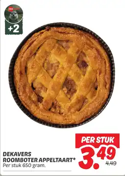 Dekamarkt Dekavers roomboter appeltaart aanbieding