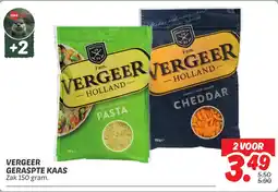 Dekamarkt Vergeer geraspte kaas aanbieding