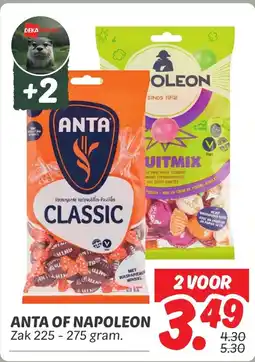 Dekamarkt Anta of napoleon aanbieding