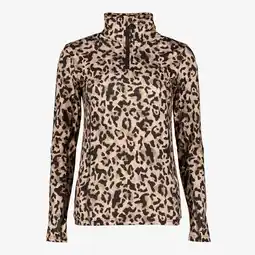 Scapino Mountain Peak dames skipully met rits luipaardprint aanbieding