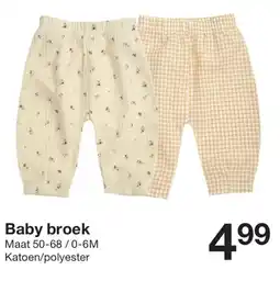 Zeeman Baby broek aanbieding