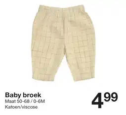 Zeeman Baby broek aanbieding