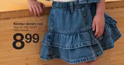 Zeeman Kinder denim rok aanbieding