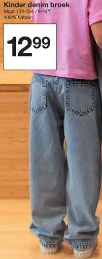 Zeeman Kinder denim broek aanbieding