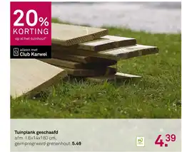 Karwei Tuinplank geschaafd aanbieding