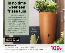 Karwei Regenton Tube¹ aanbieding