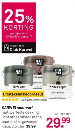 Karwei KARWEI muurverf aanbieding