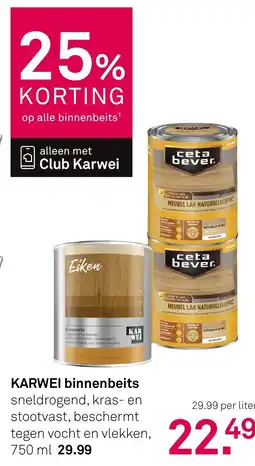 Karwei KARWEI binnenbeits aanbieding
