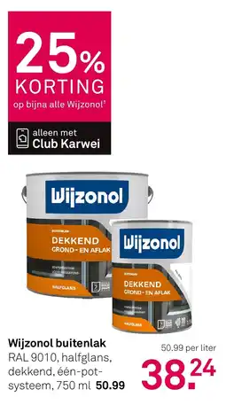 Karwei Wijzonol buitenlak aanbieding