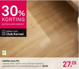 Karwei KARWEI click PVC aanbieding