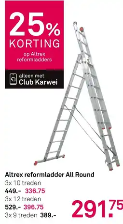 Karwei Altrex reformladders all round aanbieding