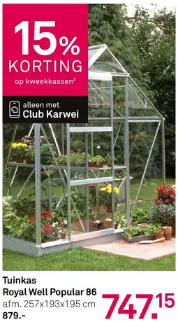 Karwei Tuinkas Royal Well Popular 86 aanbieding