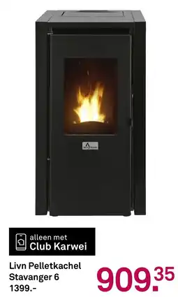 Karwei Livn Pelletkachel Stavanger 6 aanbieding