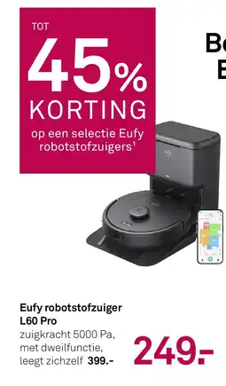 Karwei Eufy robotstofzuiger L60 Pro aanbieding