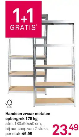 Karwei Handson zwaar metalen opbergrek 175 kg aanbieding