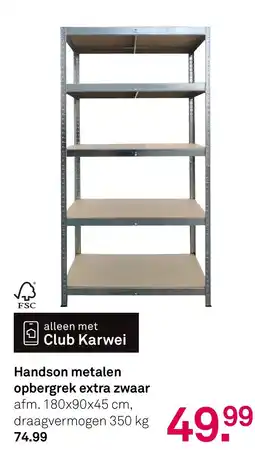 Karwei Handson metalen opbergrek extra zwaar aanbieding