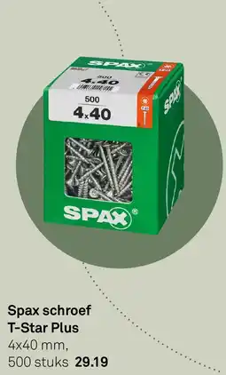 Karwei Spax schroef T-Star Plus aanbieding