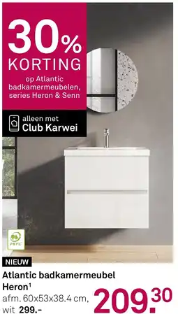 Karwei Atlantic badkamermeubel Heron¹ aanbieding