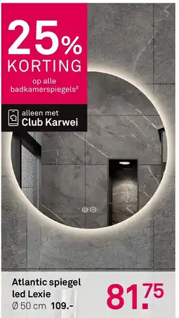 Karwei Atlantic spiegel led Lexie aanbieding