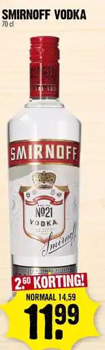 Super Dirck 3 Smirnoff vodka aanbieding