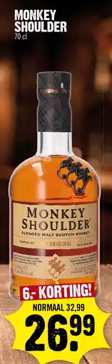 Super Dirck 3 Monkey shoulder aanbieding