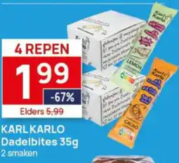 Butlon Karl karlo dadelbites 35g aanbieding
