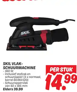 Dekamarkt Skil vlak- schuurmachine aanbieding