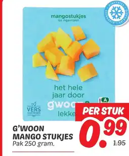Dekamarkt G'woon mango stukjes aanbieding