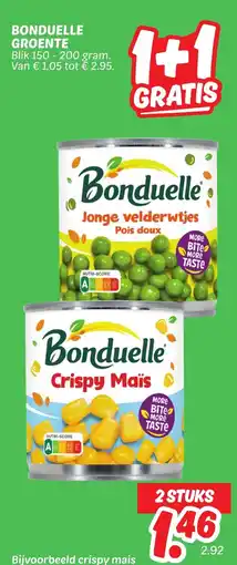 Dekamarkt Bonduelle groente aanbieding