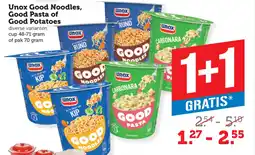 Coop Unox Good Noodles, Good Pasta of Good Potatoes aanbieding