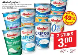 Coop Almhof yoghurt aanbieding