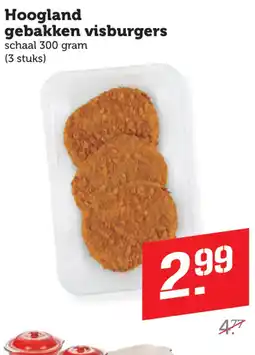 Coop Hoogland gebakken visburgers aanbieding