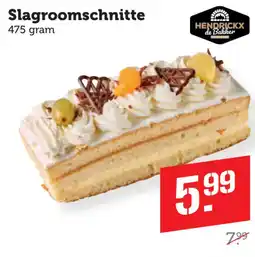 Coop Slagroomschnitte aanbieding