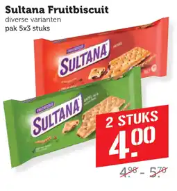 Coop Sultana Fruitbiscuit aanbieding