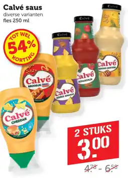 Coop Calvé saus aanbieding