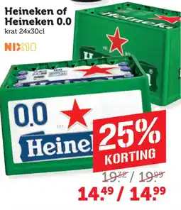 Coop Heineken of Heineken 0.0 aanbieding