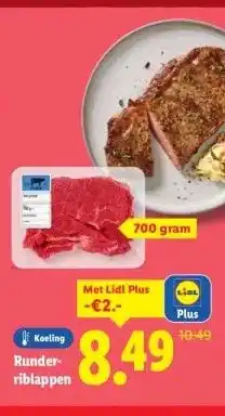 Lidl Runder- riblappen aanbieding