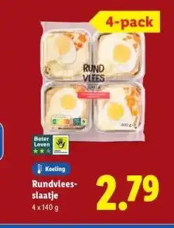 Lidl Rundvlees- slaatje aanbieding