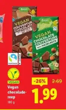 Lidl VEGAN Vegan chocolade-reep aanbieding