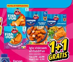Hoogvliet Iglo viskraam of Fish&Fun aanbieding