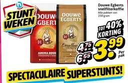 Hoogvliet Douwe Egberts snelfilterkoffie aanbieding