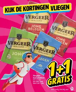 Hoogvliet A Vergeer kaasplakken aanbieding