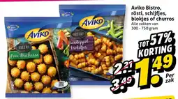 Hoogvliet Aviko Bistro, rösti, schijfjes, blokjes of churros aanbieding