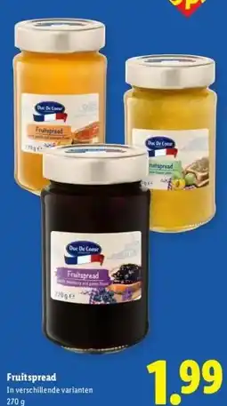Lidl Fruit spread aanbieding