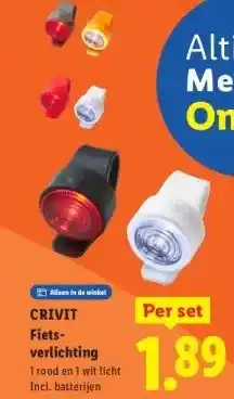 Lidl CRIVIT Fiets- verlichting aanbieding