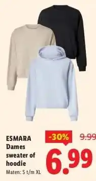 Lidl ESMARA Dames sweater of hoodie aanbieding
