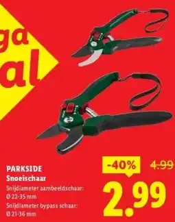 Lidl PARKSIDE Snoeischaar aanbieding
