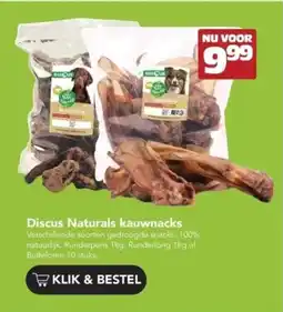Discus Discus Naturals kauwnacks aanbieding