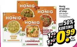 Hoogvliet Honig droge mix of soep aanbieding